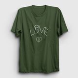Presmono Love Lil Peep Haki Erkek T-Shirt