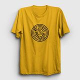 Presmono Maze Westworld Sarı Unisex T-Shirt