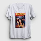 Presmono Mia Film Pulp Fiction Beyaz Unisex T-Shirt