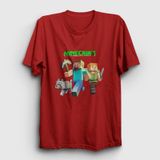 Presmono Miners Minecraft Beyaz Unisex T-Shirt