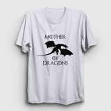 Presmono Mother of Dragons Game of Thrones Beyaz Unisex T-shirt