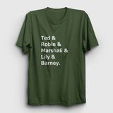 Presmono Names How I Met Your Mother Haki Unisex T-Shirt