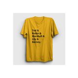 Presmono Names How I Met Your Mother Sarı Unisex T-shirt