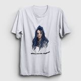 Presmono Po Billie Eilish Beyaz Unisex T-Shirt