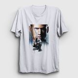 Presmono Poster V2 Prison Break Beyaz Unisex T-shirt