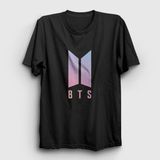 Presmono Purple Bts Siyah Unisex T-Shirt