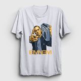 Presmono Radio Eminem Beyaz Unisex T-Shirt