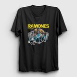 Presmono Road To Run Ramones Siyah Unisex T-Shirt
