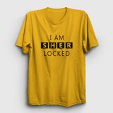 Presmono Sherlocked Sherlock Holmes Sarı Unisex T-Shirt