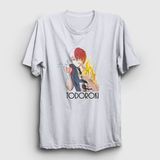 Presmono Shoto Anime Boku No Hero Academia Beyaz Unisex T-Shirt