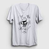 Presmono Signs K-Pop Twice Beyaz Unisex T-shirt