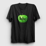 Presmono Siyah Apple The Beatles Kadın T-Shirt