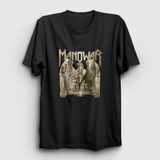 Presmono Siyah Battle Hymns Manowar Kadın T-Shirt