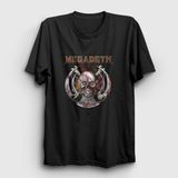 Presmono Siyah Blades Megadeth Kadın T-Shirt