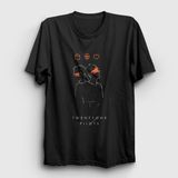 Presmono Siyah Cencor Twenty One Pilots Kadın T-Shirt