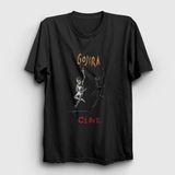 Presmono Siyah Clone Gojira Kadın T-Shirt