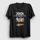 Presmono Siyah Cover 2001 Film A Space Odyssey Unisex T-Shirt