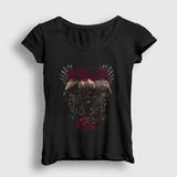 Presmono Siyah Eagles Bring Me The Horizon Kadın T-Shirt