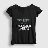 Presmono Siyah Empire Hollywood Undead Kadın T-Shirt