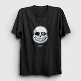 Presmono Siyah Face Sans Undertale Kadın T-Shirt