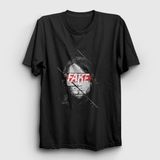 Presmono Siyah Fake Nirvana Kurt Cobain Kadın T-Shirt