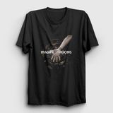 Presmono Siyah Friction Imagine Dragons Kadın T-Shirt