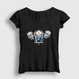 Presmono Siyah Gaster Blaster Undertale Kadın T-Shirt