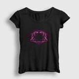 Presmono Siyah Glow Him Kadın T-Shirt