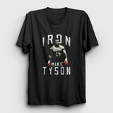 Presmono Siyah Iron Mike Tyson Erkek T-Shirt
