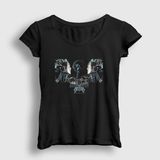 Presmono Siyah Legion Dimmu Borgir Kadın T-Shirt