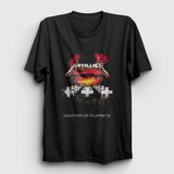 Presmono Siyah Master Of Puppets Metallica Kadın T-Shirt