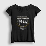 Presmono Siyah Master Seinfeld Kadın T-shirt