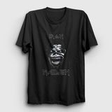 Presmono Siyah Metal Iron Maiden Kadın T-Shirt