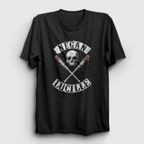 Presmono Siyah Negan V3 The Walking Dead Unisex T-Shirt