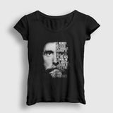 Presmono Siyah Oscuridad Burzum Kadın T-Shirt