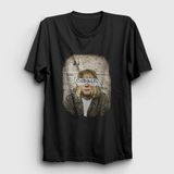 Presmono Siyah Paper Nirvana Kurt Cobain Kadın T-shirt