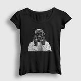 Presmono Siyah Pray Tupac Shakur Kadın T-Shirt