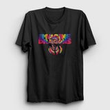 Presmono Siyah Retro Imagine Dragons Kadın T-Shirt