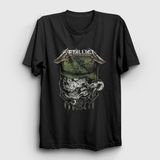 Presmono Siyah Seek and Destroy Metallica Kadın T-Shirt