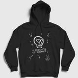 Presmono Siyah Skull 5 Seconds Of Summer Unisex T-Shirt