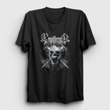 Presmono Siyah Skull Ensiferum Kadın T-Shirt