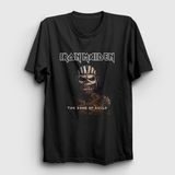 Presmono Siyah Souls Iron Maiden Kadın T-Shirt