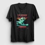 Presmono Siyah Tour Starboy The Weeknd Erkek T-Shirt