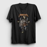 Presmono Skull V2 Metallica Siyah Unisex T-shirt
