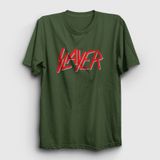 Presmono Solo Logo Slayer Siyah Unisex T-Shirt