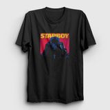 Presmono Starboy Cover the Weeknd Siyah Unisex T-Shirt
