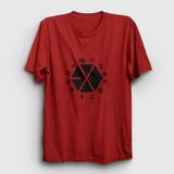 Presmono Symbols Logo Exo Siyah Unisex T-Shirt