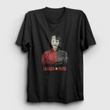Presmono Tokyo V3 La Casa De Papel Siyah Unisex T-shirt