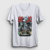 Presmono Unisex Beyaz Black Ice Train AC/DC T-Shirt - 2XL