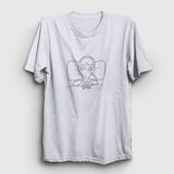 Presmono Unisex Beyaz Can't Sleep T-Shirt - 5XL